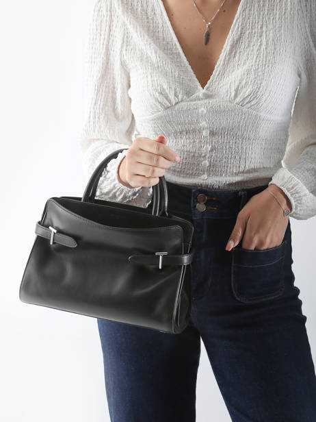 Handtas Emie Leder Le tanneur Zwart emie TEMI16M1 ander zicht 1